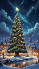 christmas tree background