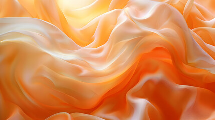 Fototapeta premium Abstract Orange and White Fabric Background