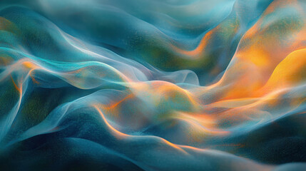 Fototapeta premium Abstract swirl of blue fire and smoke, a dynamic backdrop with flowing energy and smooth curves