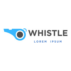 whistle logo design vector template