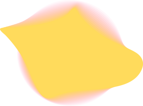 Circle liquid shape in gradient transparent vibrant color, icon, logo, frame