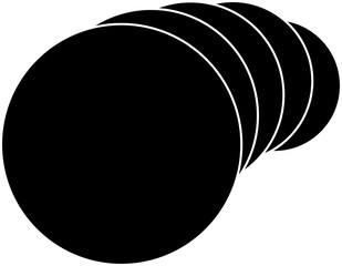 Circle line curve with blending design. Concept of technology, digital