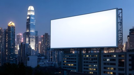 billboard at night