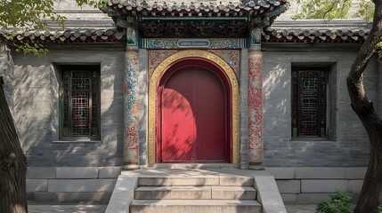 Fototapeta premium Beijing Siheyuan house