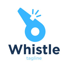 whistle logo design vector template