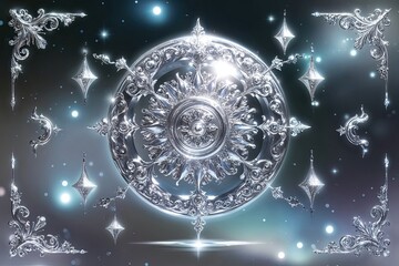 Enchanted Shimmering Silver Light Animation Design