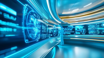 Futuristic Medical Data Visualization