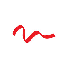 Tape ribbon banner logo design