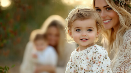 Obraz premium Young Parents Enjoying Time Watching Their Child Play