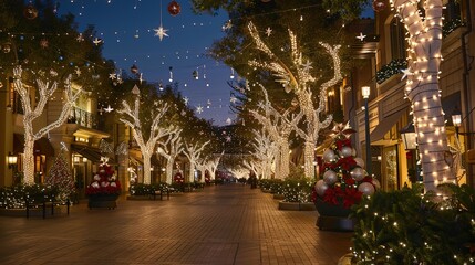 christmas tree in the city