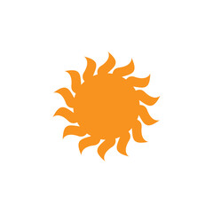 Yellow sun energy logo design