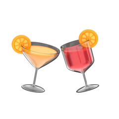 new year cheers 3d icon
