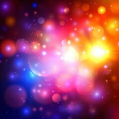 Abstract Colorful Bokeh Background