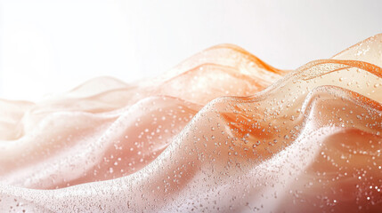 Obraz premium Water splash isolated on white background, a refreshing abstract liquid texture