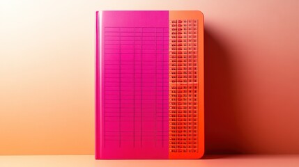A vibrant planner with a structured layout for organization.