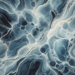 Blue marble with white.
