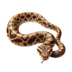 Obraz premium Snake isolated on transparent background. Symbol 2025 year. Generated ai