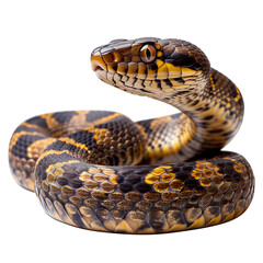 Fototapeta premium Snake isolated on transparent background. Symbol 2025 year. Generated ai