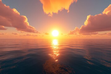 Sunset over the Ocean