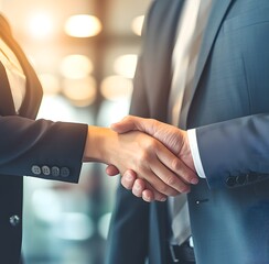 business people shaking hands
