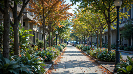 Fototapeta premium alley in the park