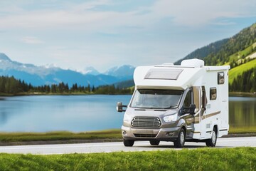 Embrace the Freedom of the Open Road in a Motorhome by the Lake
