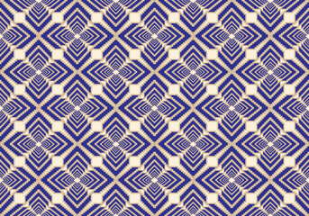 Ethnic tribal patterns in seamless geometric