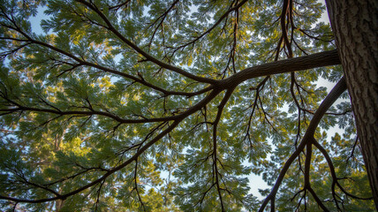 Obraz premium leaves against sky