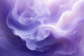 Obraz premium Flowing abstract shapes in purple tones