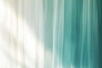 Fototapeta premium Soft teal and white gradient background with vertical blurred lines