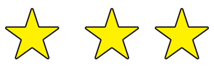Three rating Stars