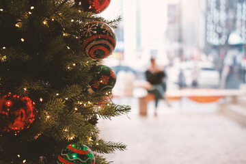 Photos of winter Christmas tree ornaments