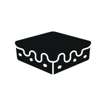 recommend clip art: Brownies food cake icon vector design templates in modern and simple concept 