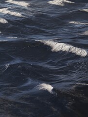 Ocean Waves in Dark Tones