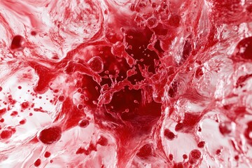 Artistic representation of hemoglobin and regenerative cells highlighting their vital role in human health.