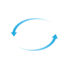 Set of blue arrow showing air or wind flow. Air conditioner direction with white background.	11.11