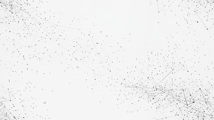 Naklejka premium Scattered Abstract Monochrome Textured Background with Flowing Particles