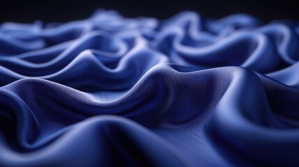 Obraz premium Vibrant blue green abstract texture creates a soothing visual experience in soft fabric