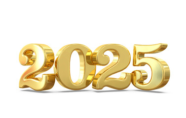 2025 Gold Number Happy New Year 