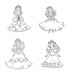 Little Princess Coloring page for kids