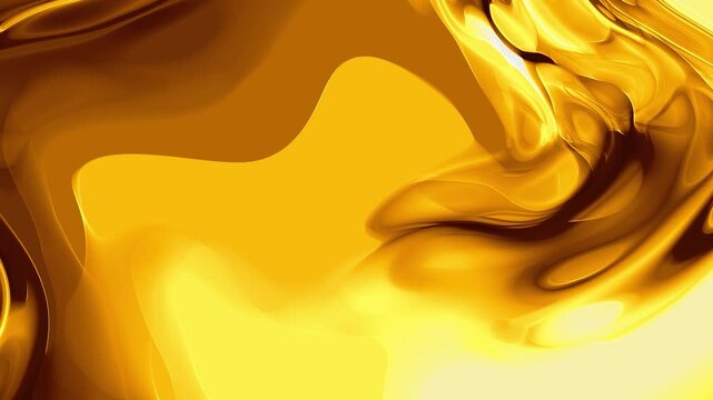 Golden Metallic Yellow Paint Abstract Background Lopp