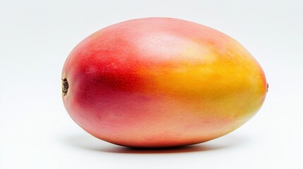 A single, ripe mango with its smooth, yellow-orange skin and slightly oval shape