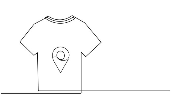 recommend clip art: T shirt Single continuous line art Drawing