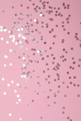 Beautiful confetti on a color background