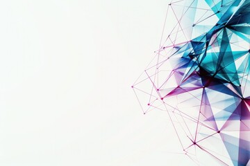 Abstract illustration of a colorful network, symbolizing teamwork, connection, and collaboration in teambuilding...