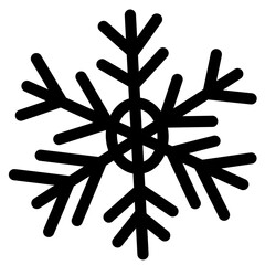 snowflake on white