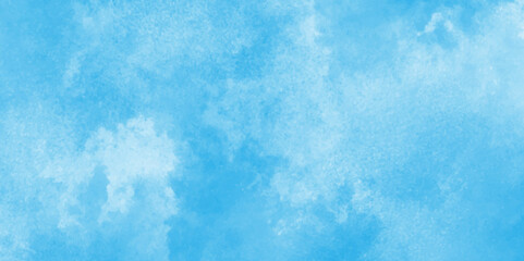 Sky blue watercolor background with watercolor stains,Hand painted abstract soft sky blue watercolor sky and clouds,Set of vector pastel color paint stain,Background with clouds on blue sky.