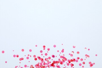 Beautiful confetti on a white background