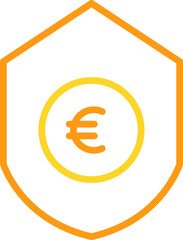 Euro Money Shield Icon
