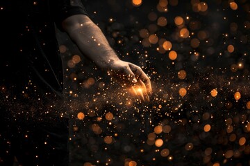 Businessman engaging with advanced interactive controls on a futuristic digital interface